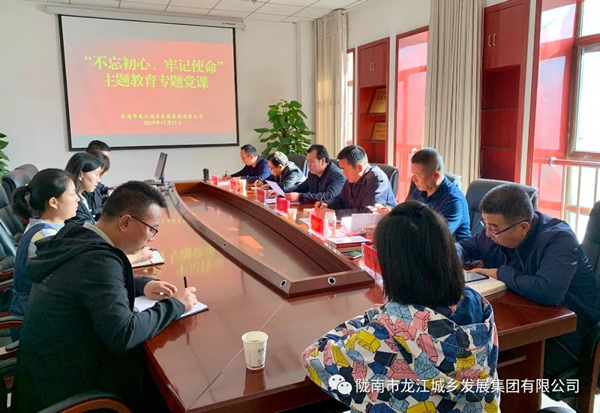 市龍江集團(tuán)開展“不忘初心、牢記使命”主題教育專題黨課